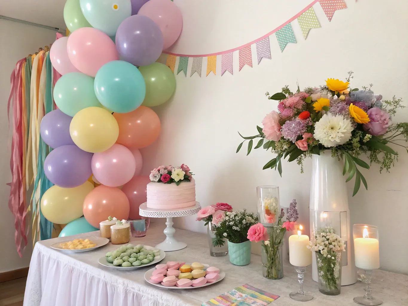Borddekorationer med balloner