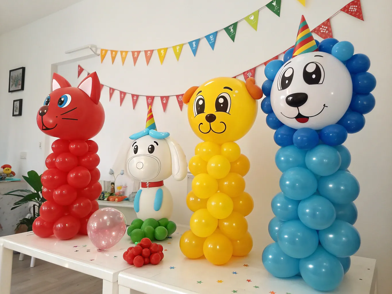 Ballonfigurer til børnefest